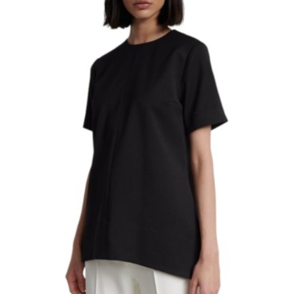 Filippa K oversized plain black jersey shirt size XS-S